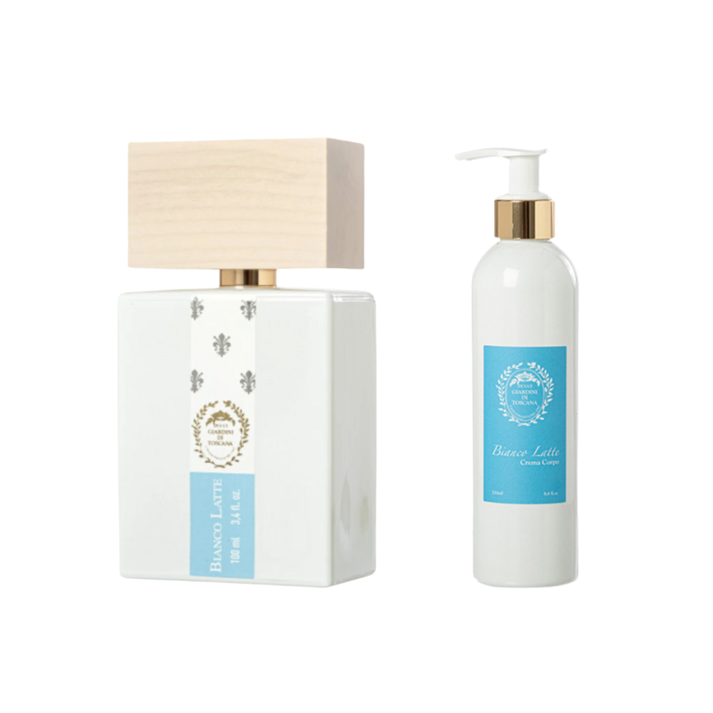 pack creme + parfum bianco latte